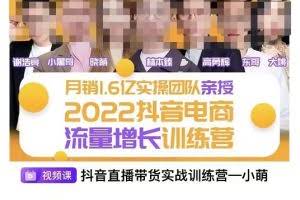 一群宝宝·抖音流量增长训练营：起号、选品排品、引流、千川投流等