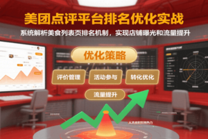 美团点评平台排名优化实战，系统解析美食列表页排名机制，实现店铺曝光和流量提升