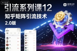引流系列课12：知乎矩阵引流技术2.0版