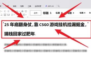 25年底翻身仗，靠CSGO游戏挂G捡漏掘金，搞钱回家过肥年【揭秘】