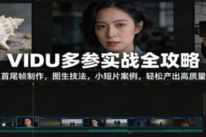 VIDU多参实战全攻略：海螺首尾帧制作，图生技法，小短片案例，轻松产出高质量短片