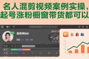 名人混剪视频案例实操，起号涨粉橱窗带货都可以