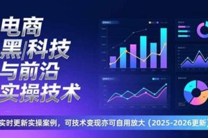 (17017期)电商黑科技与前沿实操技术:实时更新实操案例,可技术变现亦可自用放大(2026更新)