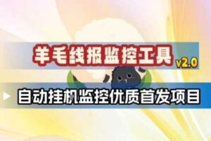 羊毛线报监控_2.0版本,薅羊毛人手一套,自动监控优质首发项目