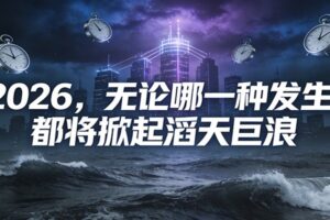公众号付费文章：2026，无论哪一种发生，都将掀起滔天巨浪