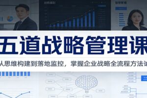 五道战略管理课:从思维构建到落地监控,掌握企业战略全流程方法论