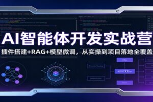 AI智能体开发实战营:插件搭建+RAG+模型微调,从实操到项目落地全覆盖