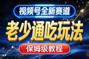 视频号全新AI赛道，老少通吃玩法，保姆级教程